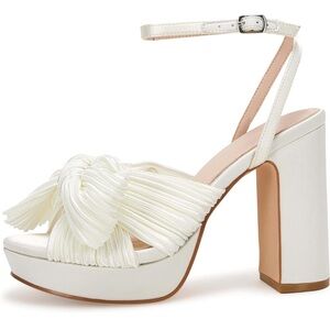 Platform Bow Heel Sandals